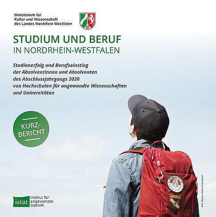 Titel der Broschüre Kurzbericht Studium und Beruf in Nordrhein-Westfalen